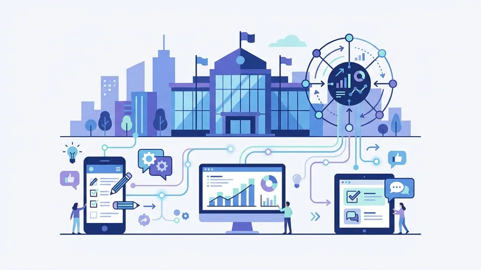 Ilustrasi modul analitik aduan publik untuk instansi pemerintahan daerah